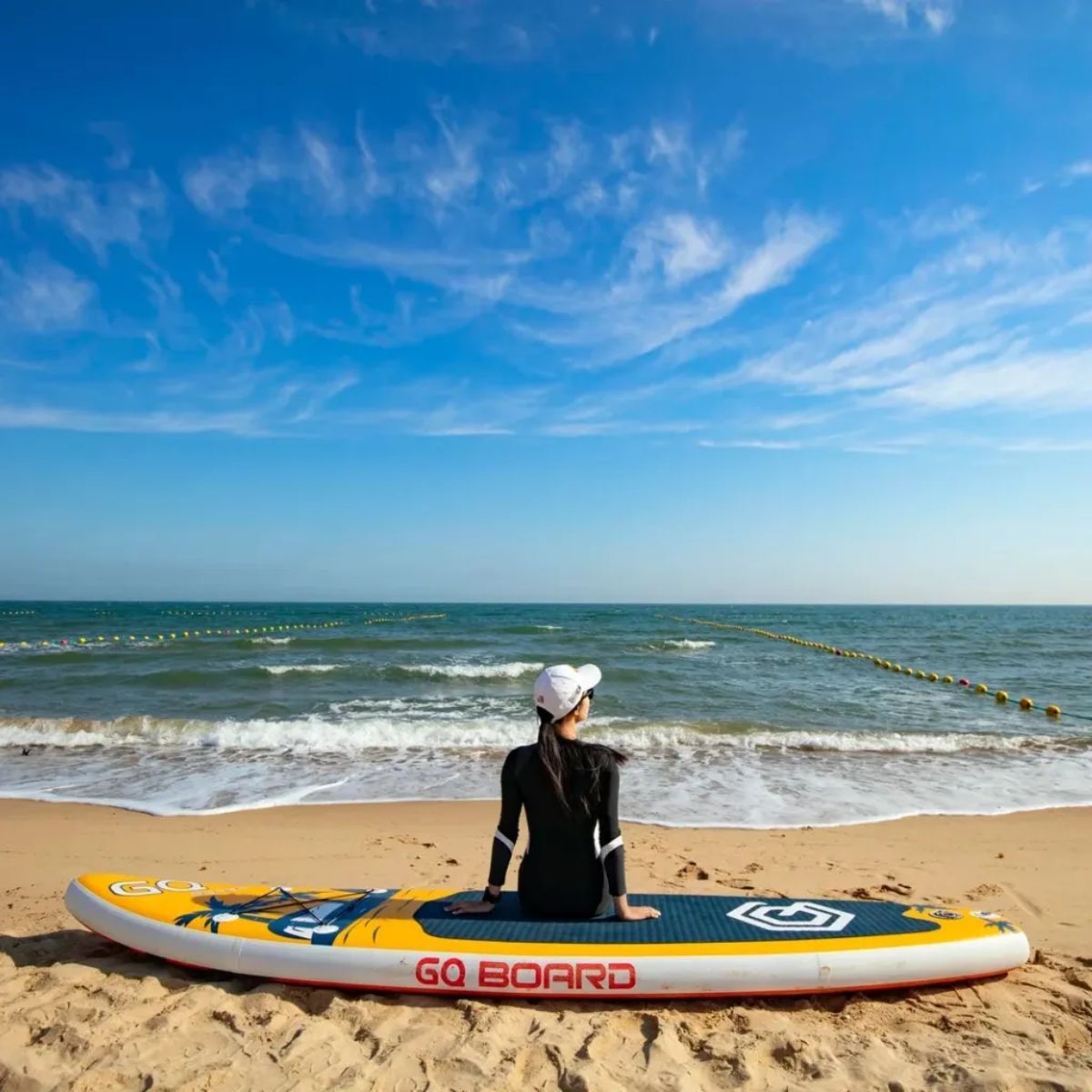 Copia - Tabla De Surf Stand Up Paddle Inflable Gq Sw 3.35mts + Acc Celeste