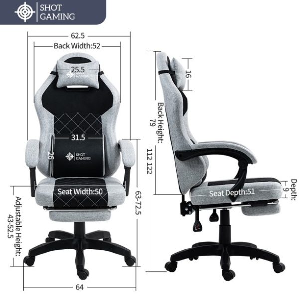 Silla Gamer Shot Gaming SHOT-D1146-GB | Soporte ergonómico