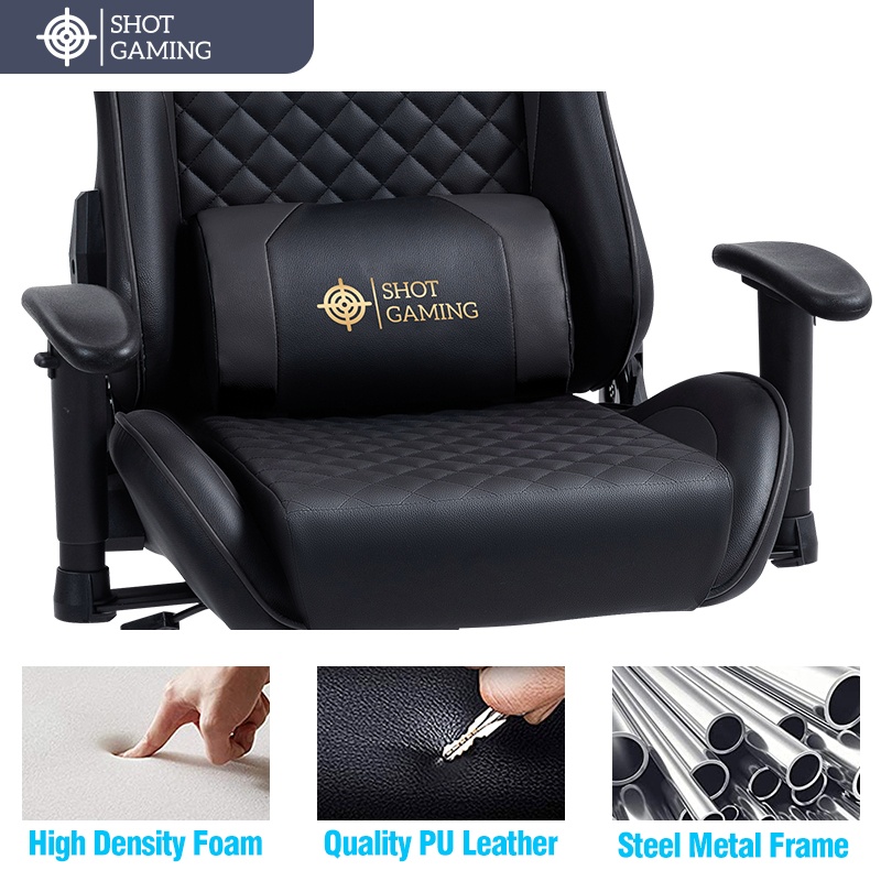Silla Gamer Shot Gaming SHOT-D1166-GB | Soporte ergonómico Silla Gamer Shot Gaming SHOT-D1166-GB | Soporte ergonómico
