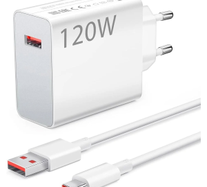 Cargador Xiaomi 120W HyperCharge Combo - Puerto USB Tipo A