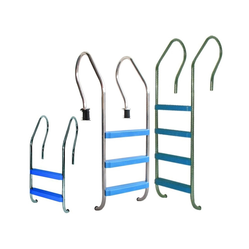 ESCALERA VULCANO DE 3 ACERO C/ANC C/EMB Para Piscina