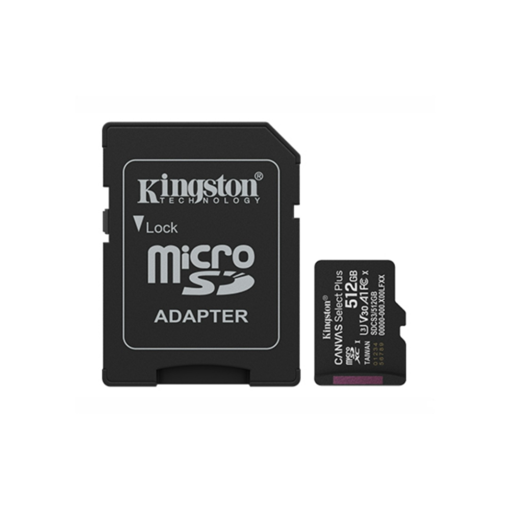 Memoria MicroSD Kingston Select Plus 512GB hasta 150 MB/s2