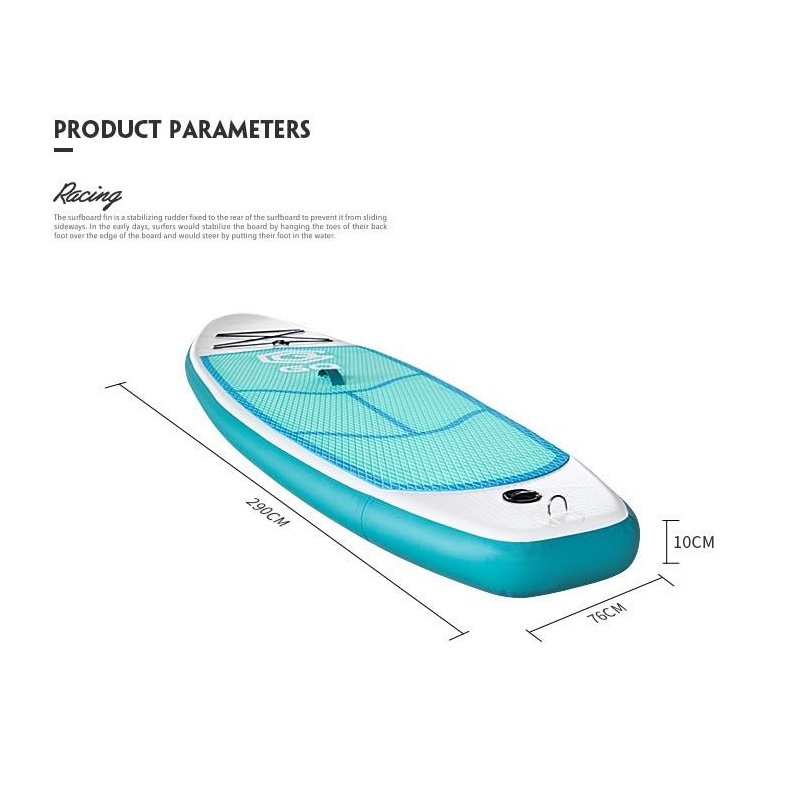 Tabla Stand Up Paddle Inflable Board 2.90m + Remo + Mochila