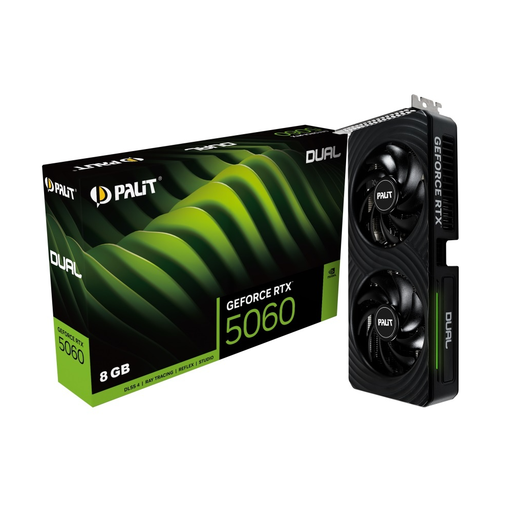 Tarjeta Video Gamer Palit RTX 5060 Dual 8GB GDDR7 Gaming Tarjeta Video Gamer Palit RTX 5060 Dual 8GB GDDR7 Gaming