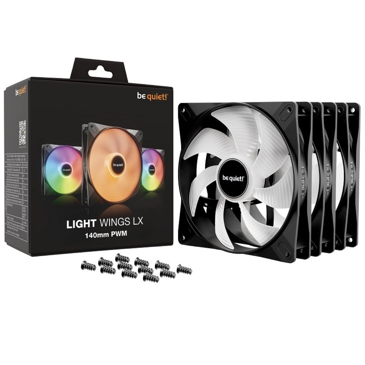 Copia - Fan Gamer be quiet! Light Wings LX 120mm PWM HS - Gran rendimiento e iluminación RGB Copia - Fan Gamer be quiet! Light Wings LX 120mm PWM HS - Gran rendimiento e iluminación RGB