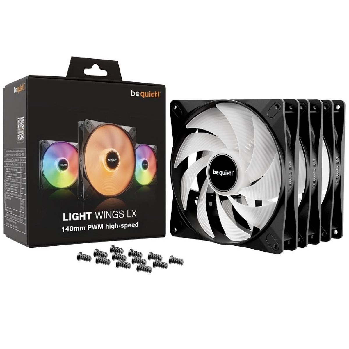 Copia - Fan Gamer be quiet! Light Wings LX 120mm PWM HS - Gran rendimiento e iluminación RGB Copia - Fan Gamer be quiet! Light Wings LX 120mm PWM HS - Gran rendimiento e iluminación RGB