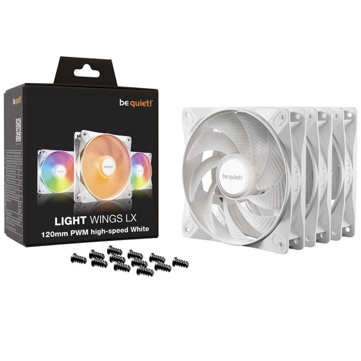Copia - Fan Gamer be quiet! Light Wings LX 120mm PWM HS - Gran rendimiento e iluminación RGB