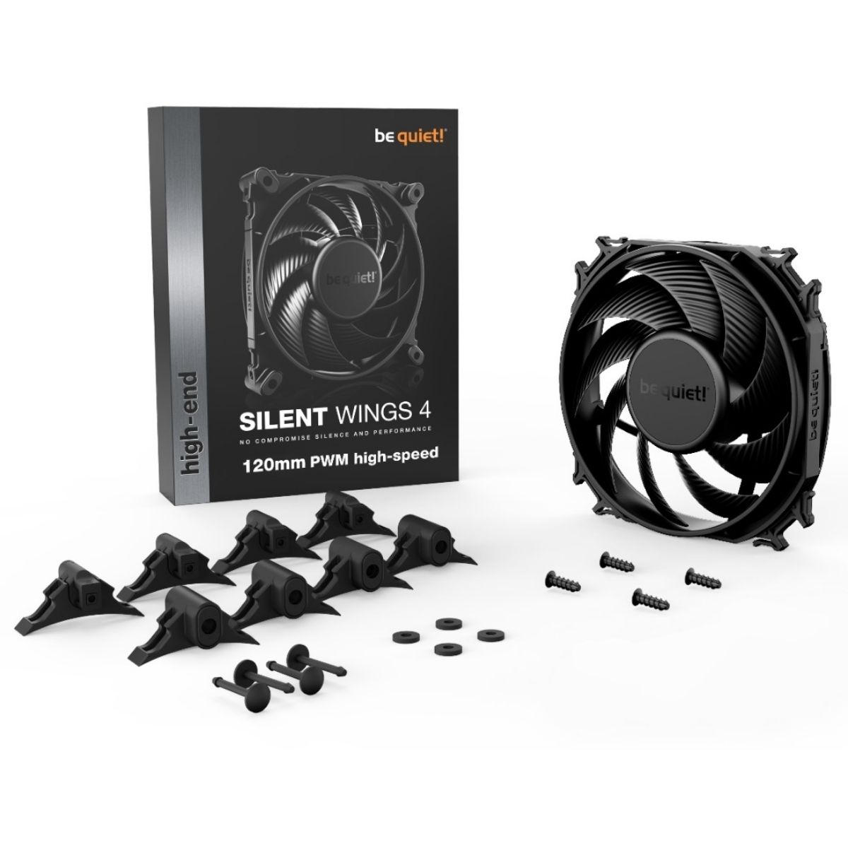 Copia - Fan Gamer be quiet! Silent Wings 4 120mm Negro - Silencioso y potente Copia - Fan Gamer be quiet! Silent Wings 4 120mm Negro - Silencioso y potente