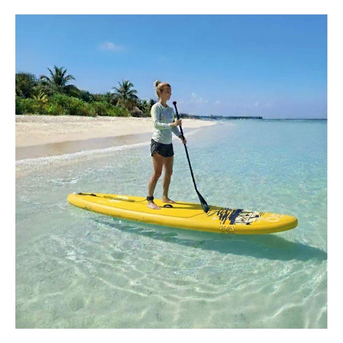 Copia - Tabla De Surf Stand Up Paddle Inflable Gq Sw 3.35mts + Acc Celeste