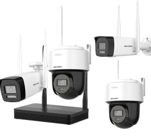KIT Hikvision Easy Link Wi-Fi Kit NVS + 4 camaras 4MP