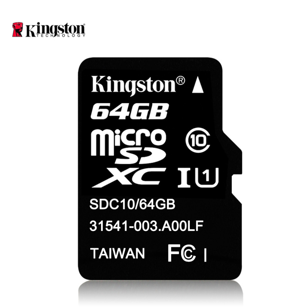 Memoria Micro SD c/Adaptador Canvas Clase 10 64GB Kingston