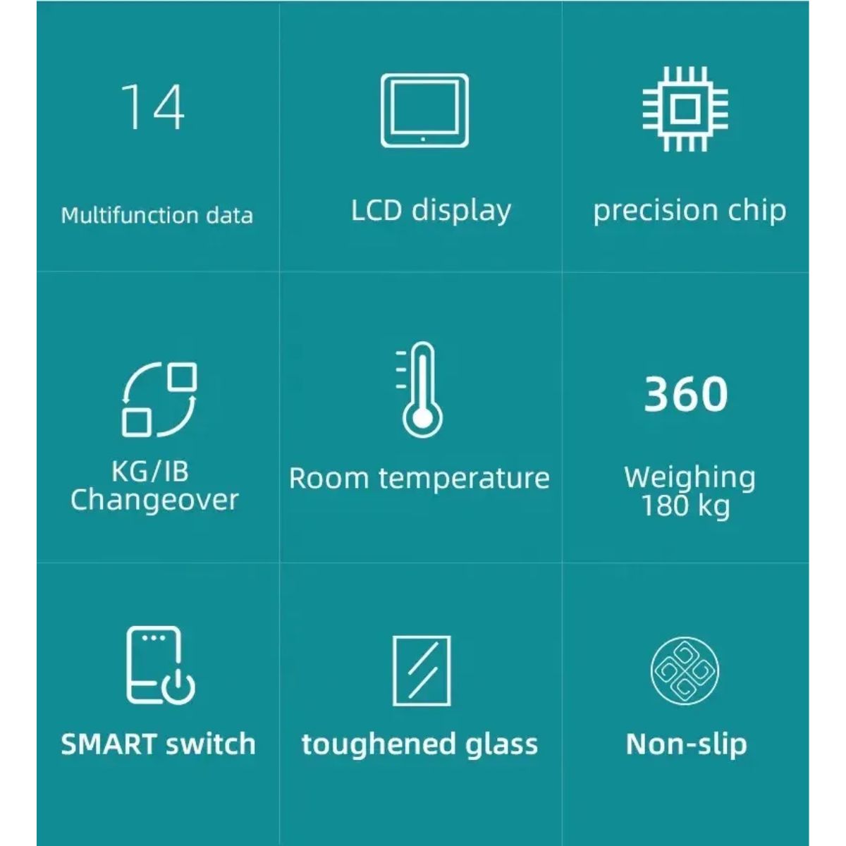 Bascula Digital Con App Para Monitoreo De Peso Color Negro