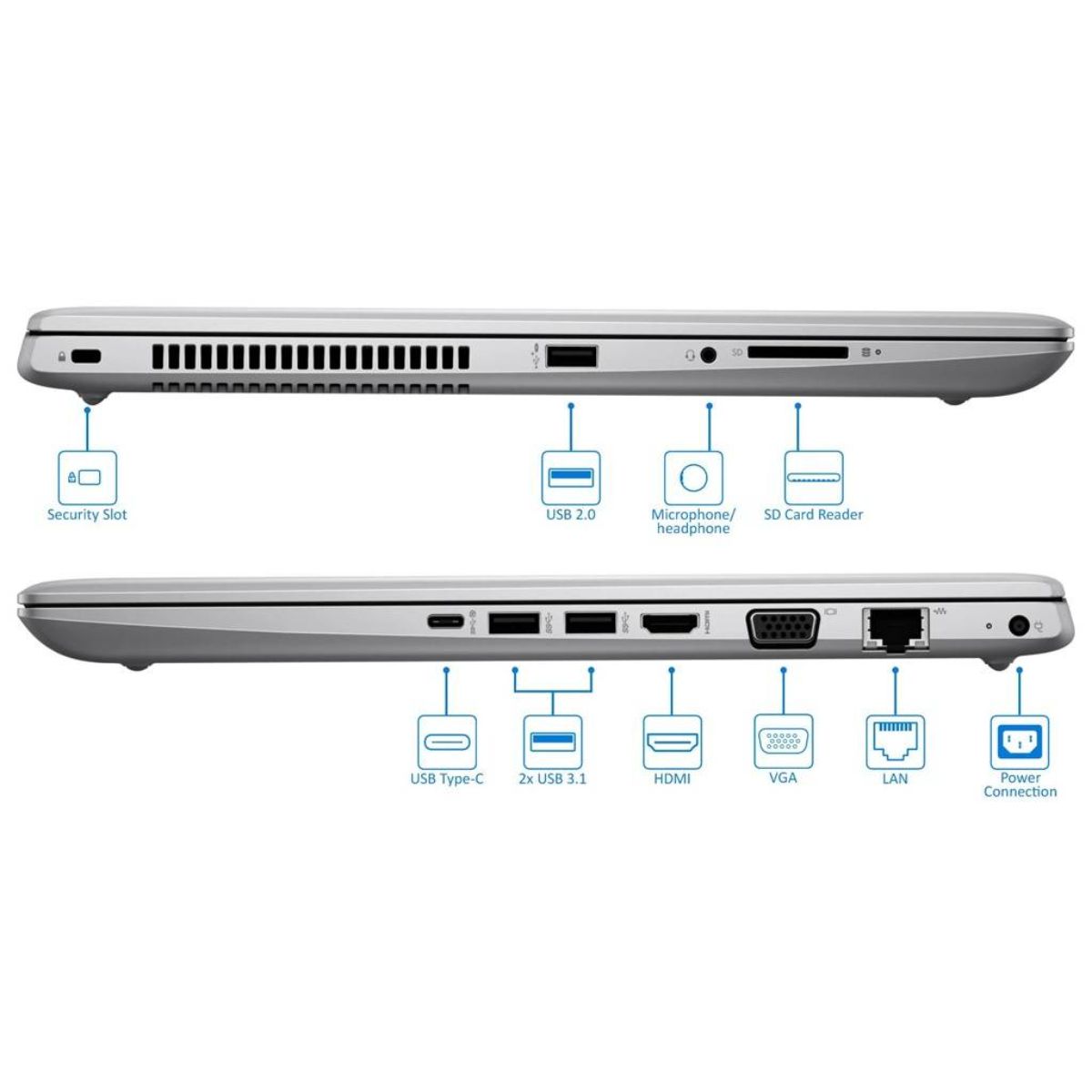 Copia - Notebook HP ProBook 450 G5 Core i5-8265U 8GB 256SSD 15.6" W11 Pro