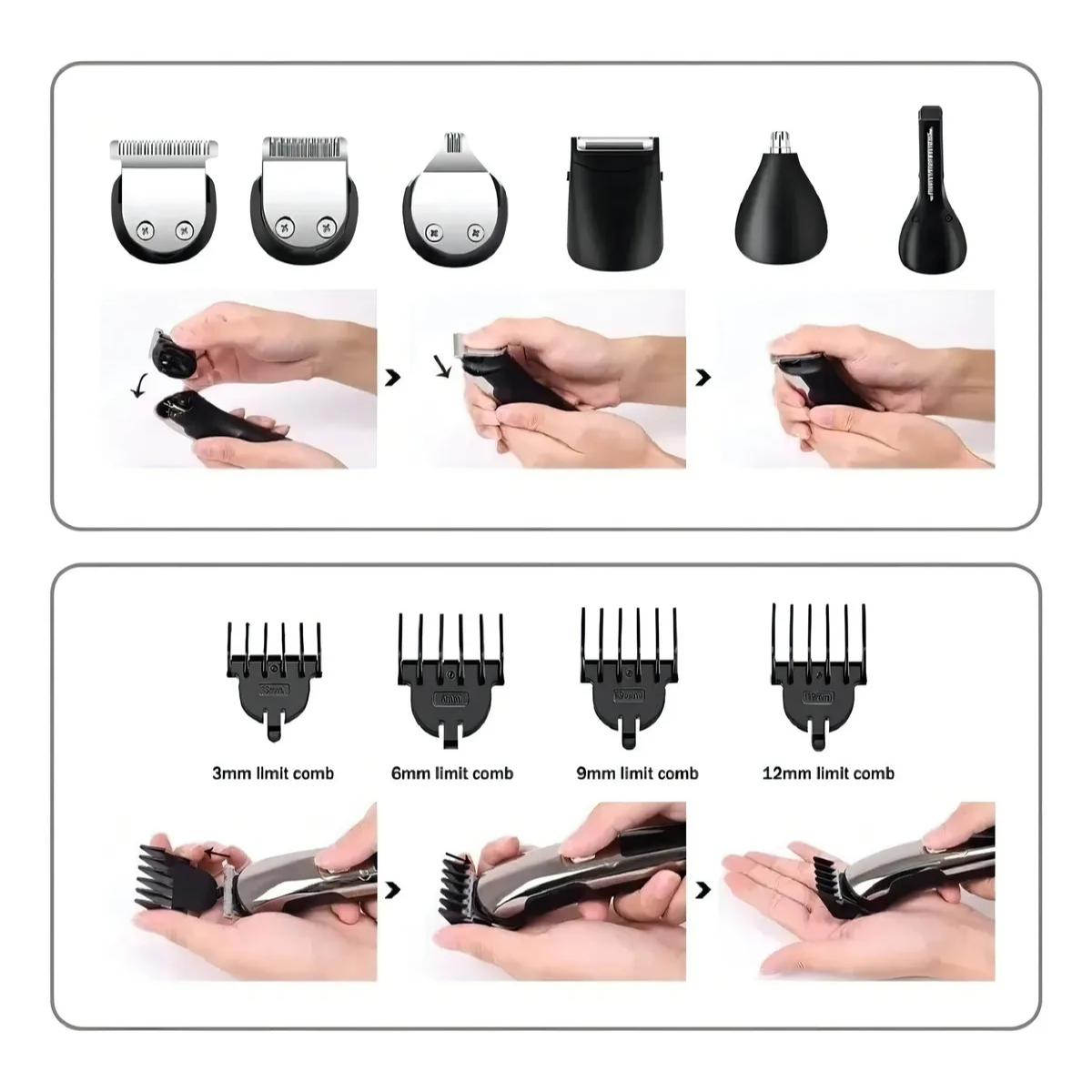 Cortadora De Barba + Nariz Westinghouse Recargable Usb
