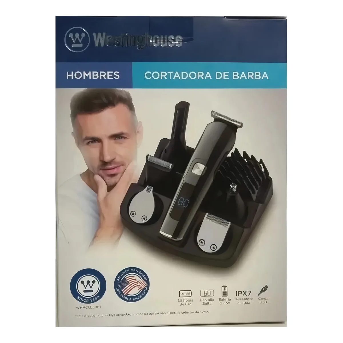 Cortadora De Barba + Nariz Westinghouse Recargable Usb