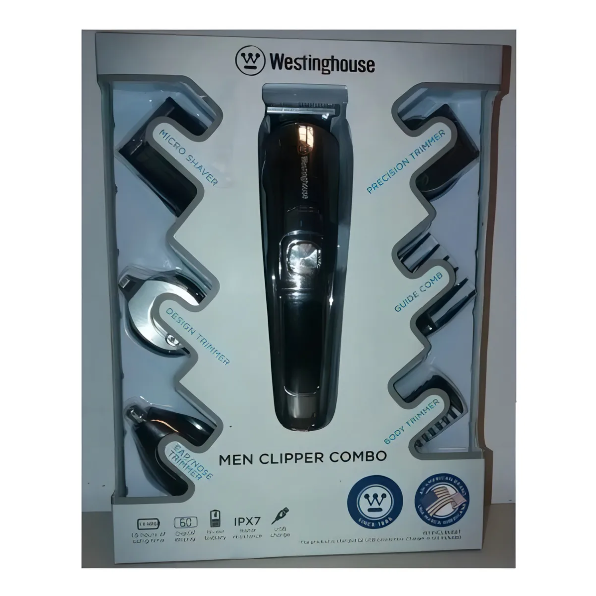 Cortadora De Barba + Nariz Westinghouse Recargable Usb