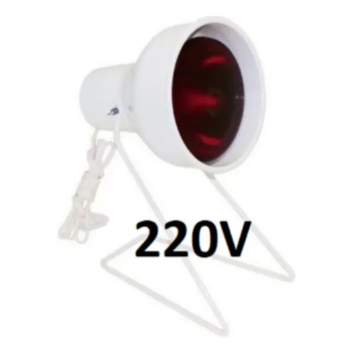 Lámpara de fisioterapia infrarroja 250 W, rosca E27 luz roja