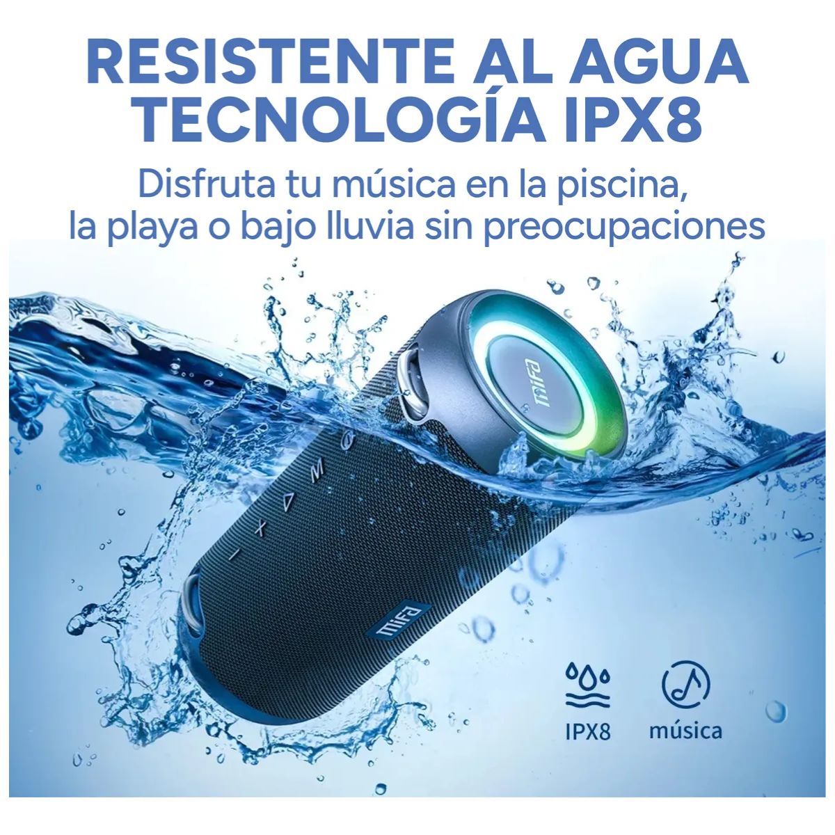 Parlante Mifa A90 Bluetooth Inalámbrico Portatil Ipx8 60w