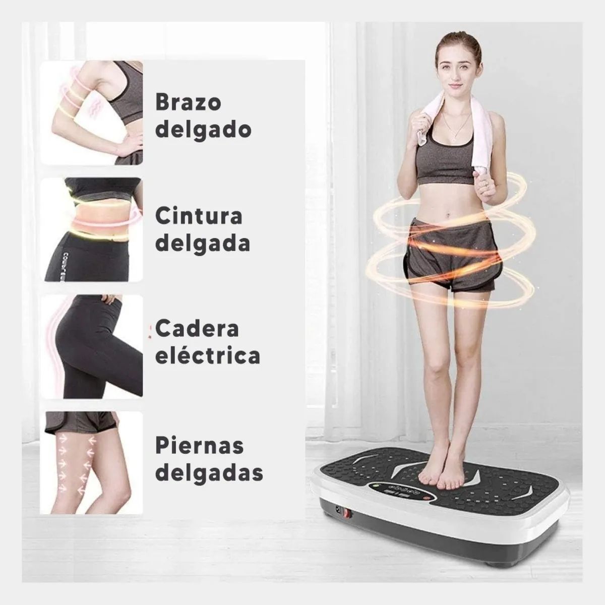 Plataforma Vibratoria 99 Niveles Control + Bandas 120 K