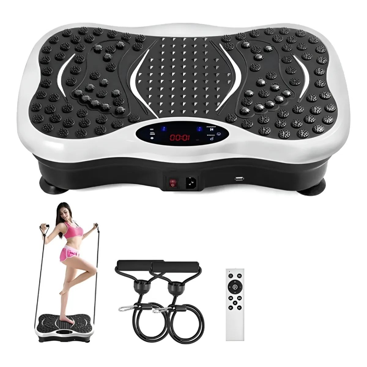 Plataforma Vibratoria 99 Niveles Control + Bandas 120 K