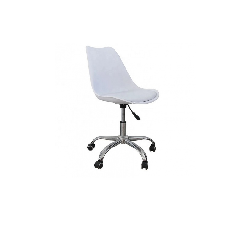 Silla Eames con ruedas blanca - Altura Ajustable Silla Eames con ruedas blanca - Altura Ajustable
