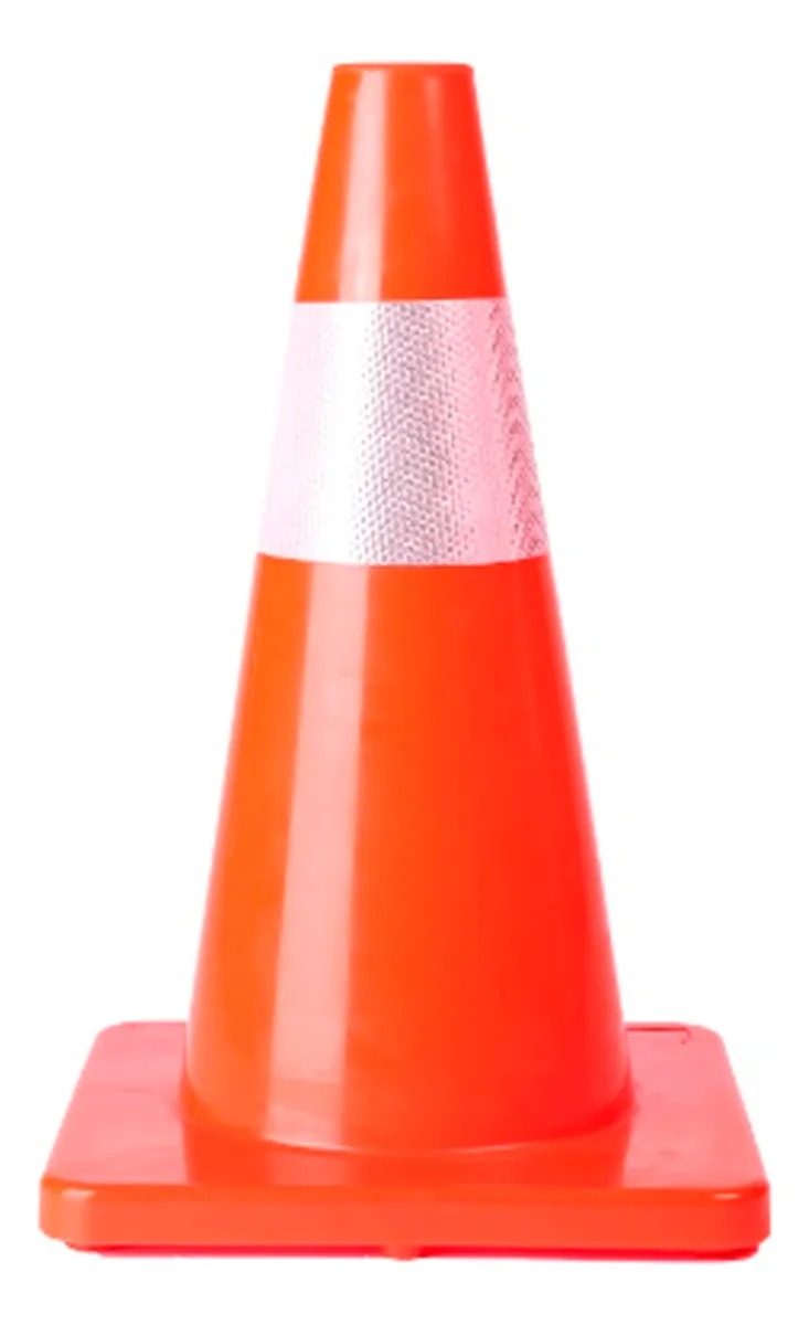 Cono Reflectivo Vial Semi Flexible 30cm - Seguridad Vial