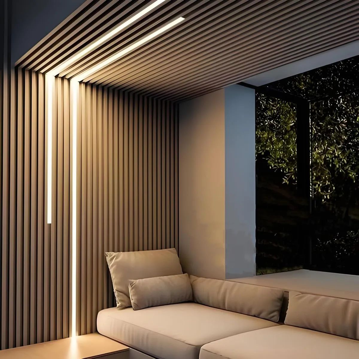 Copia - Luz Led NEUTRO Para Wpc Encastre, Luz De Wpc Panel 2 Metros