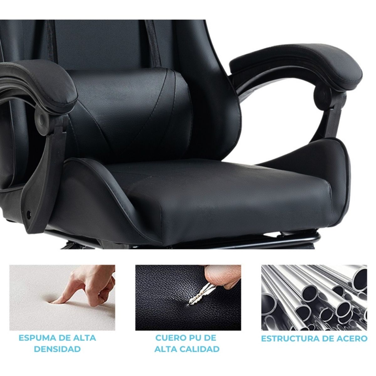 Copia - Silla Gamer SHOT-2025 Ergonómica Reclinable Con Apoyapiés Y Masajeador Negra/Roja Copia - Silla Gamer SHOT-2025 Ergonómica Reclinable Con Apoyapiés Y Masajeador Negra/Roja