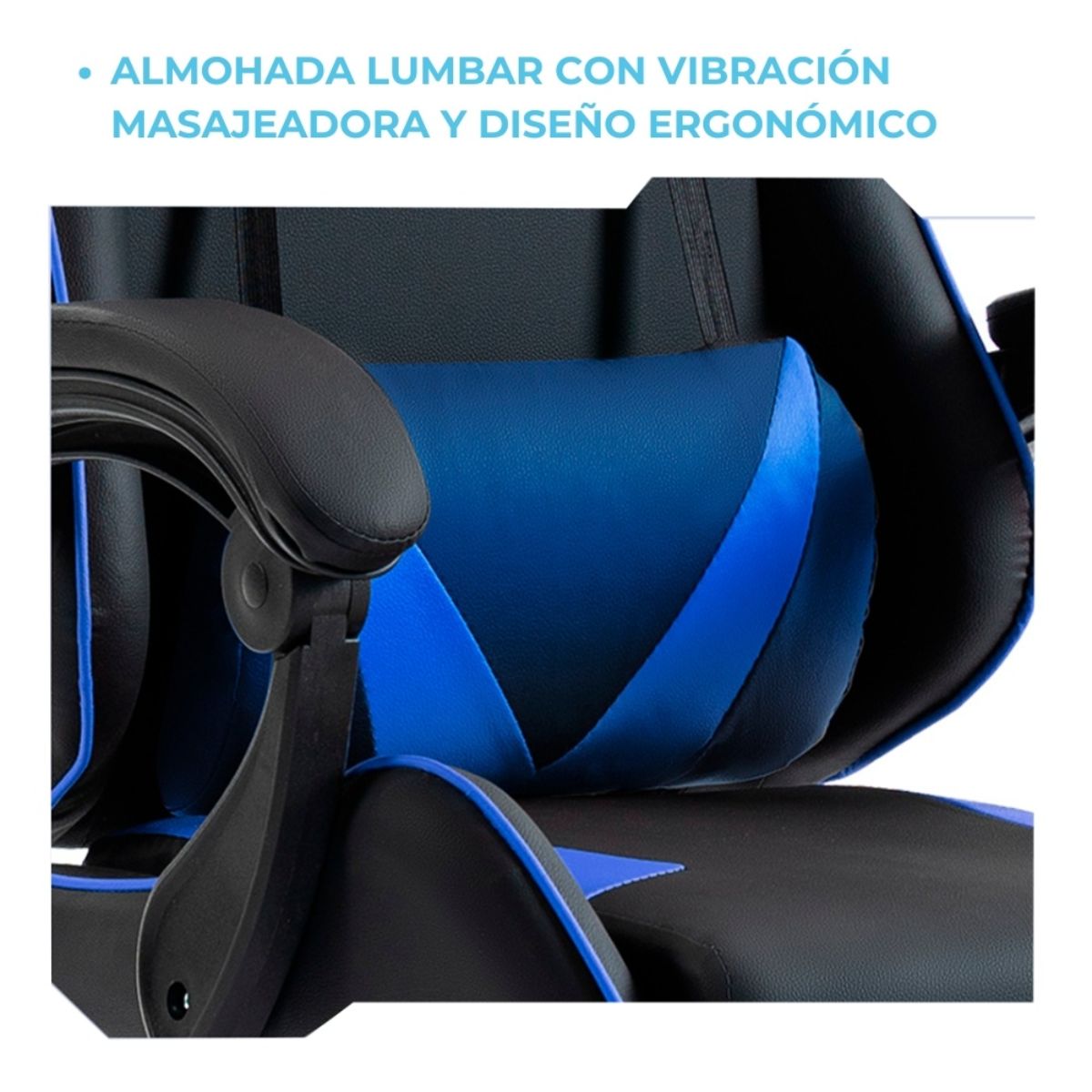 Copia - Silla Gamer SHOT-2025 Ergonómica Reclinable Con Apoyapiés Y Masajeador Negra/Roja