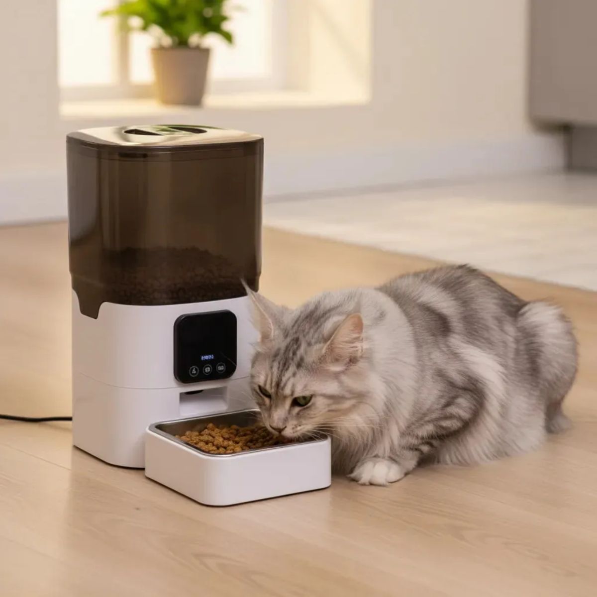 Dispensador Para Mascotas Automático Con Cámara Y Micrófono Dispensador Para Mascotas Automático Con Cámara Y Micrófono