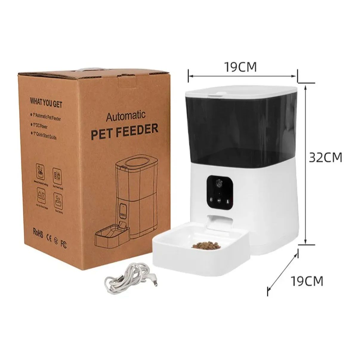 Dispensador Para Mascotas Automático Con Cámara Y Micrófono Dispensador Para Mascotas Automático Con Cámara Y Micrófono