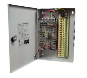 Fuente con Gabinete NRG+ 12v 20a 240w 18 canales Para Camara