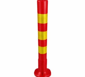 Poste Vial Bolardo Naranja 3 Cintas Reflectivas 75Cm 1.25Kgs