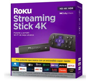 Roku Streaming Stick 4K 3820 de voz 4K negro 1GB memoria RAM