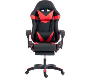Silla Gamer SHOT-2025 Reclinable Y Masajeador Negra/Roja