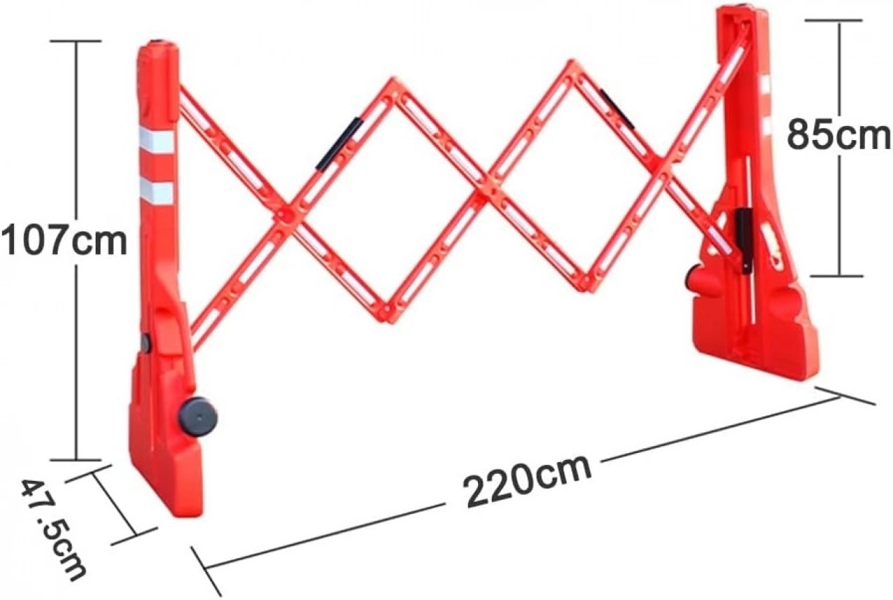 Valla Extensible Seguridad 2.5 mts Altura 97cm, Ancho 38cm Valla Extensible Seguridad 2.5 mts Altura 97cm, Ancho 38cm