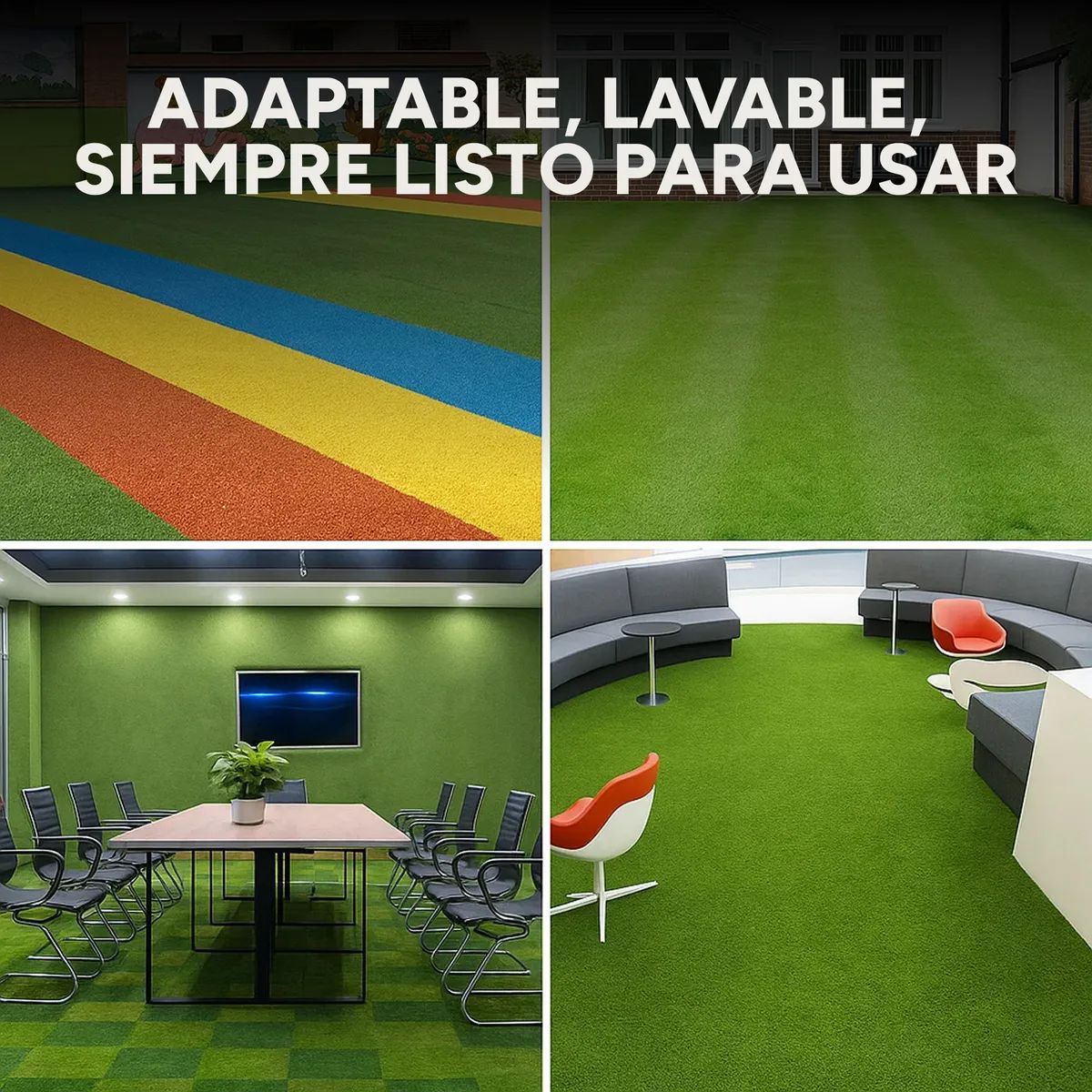 Césped Sintético 10 M2 Pasto Artificial Rollo Decoración 3cm