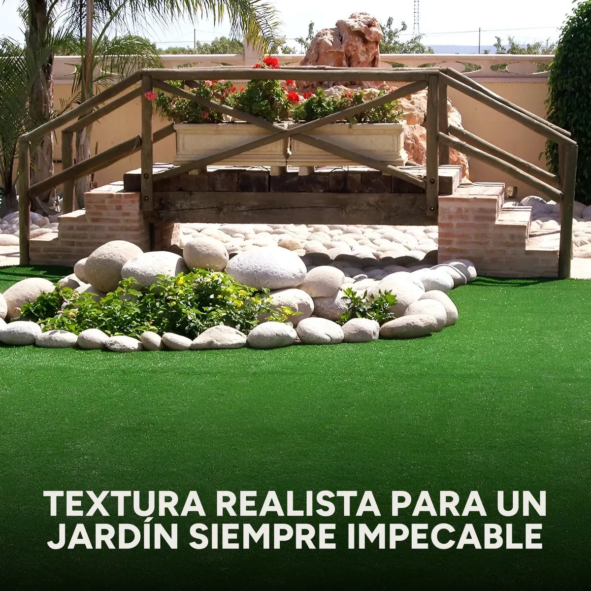 Césped Sintético 30 M2 Pasto Artificial Rollo Decoración 2cm