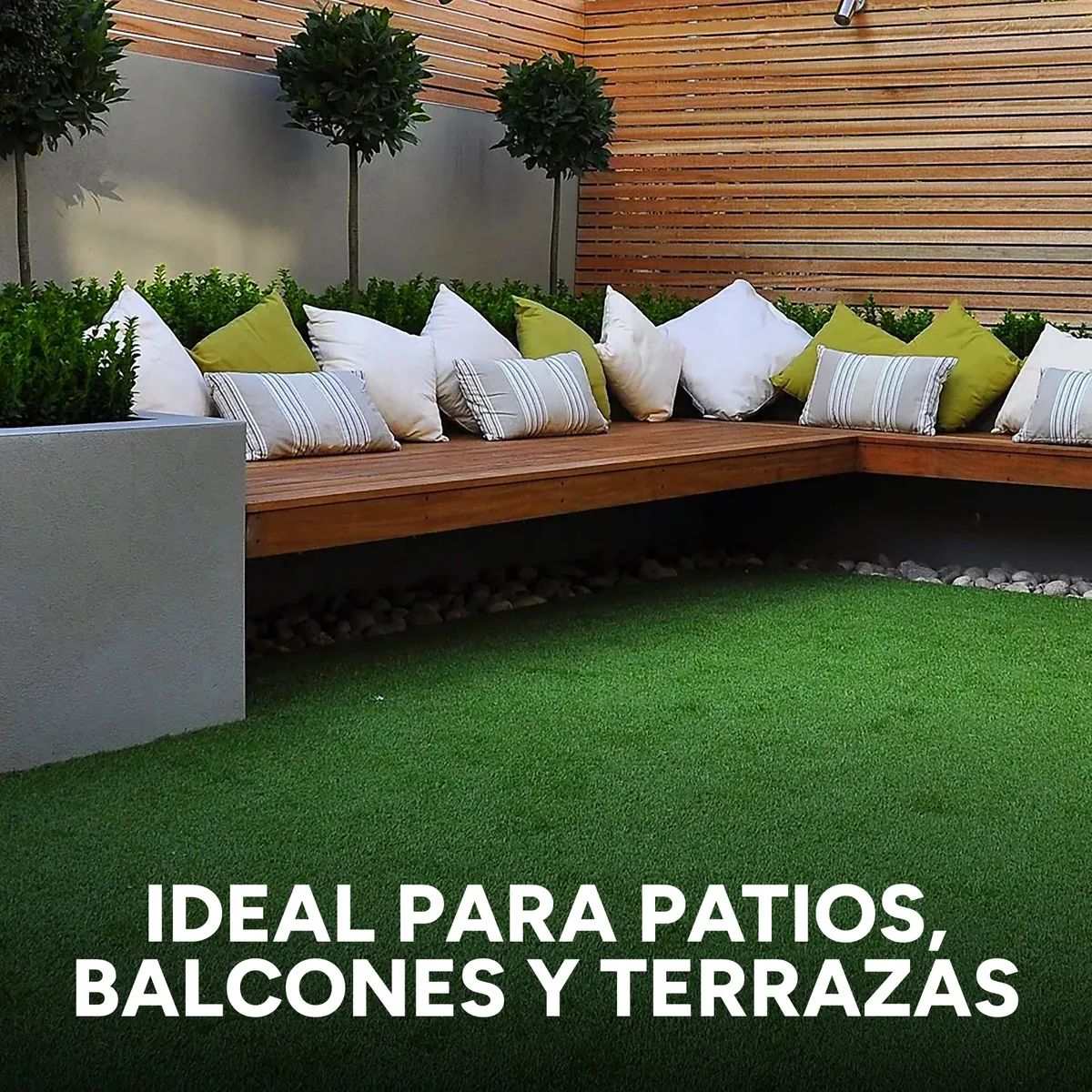 Césped Sintético 50 M2 Pasto Artificial Rollo Decoración 2cm