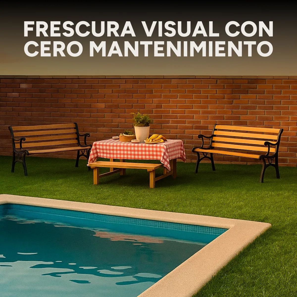 Césped Sintético 50 M2 Pasto Artificial Rollo Decoración 3cm