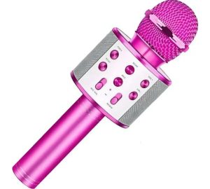 Copia - Microfono Karaoke Bluetooth altavoz Ws 858 Color Dorado