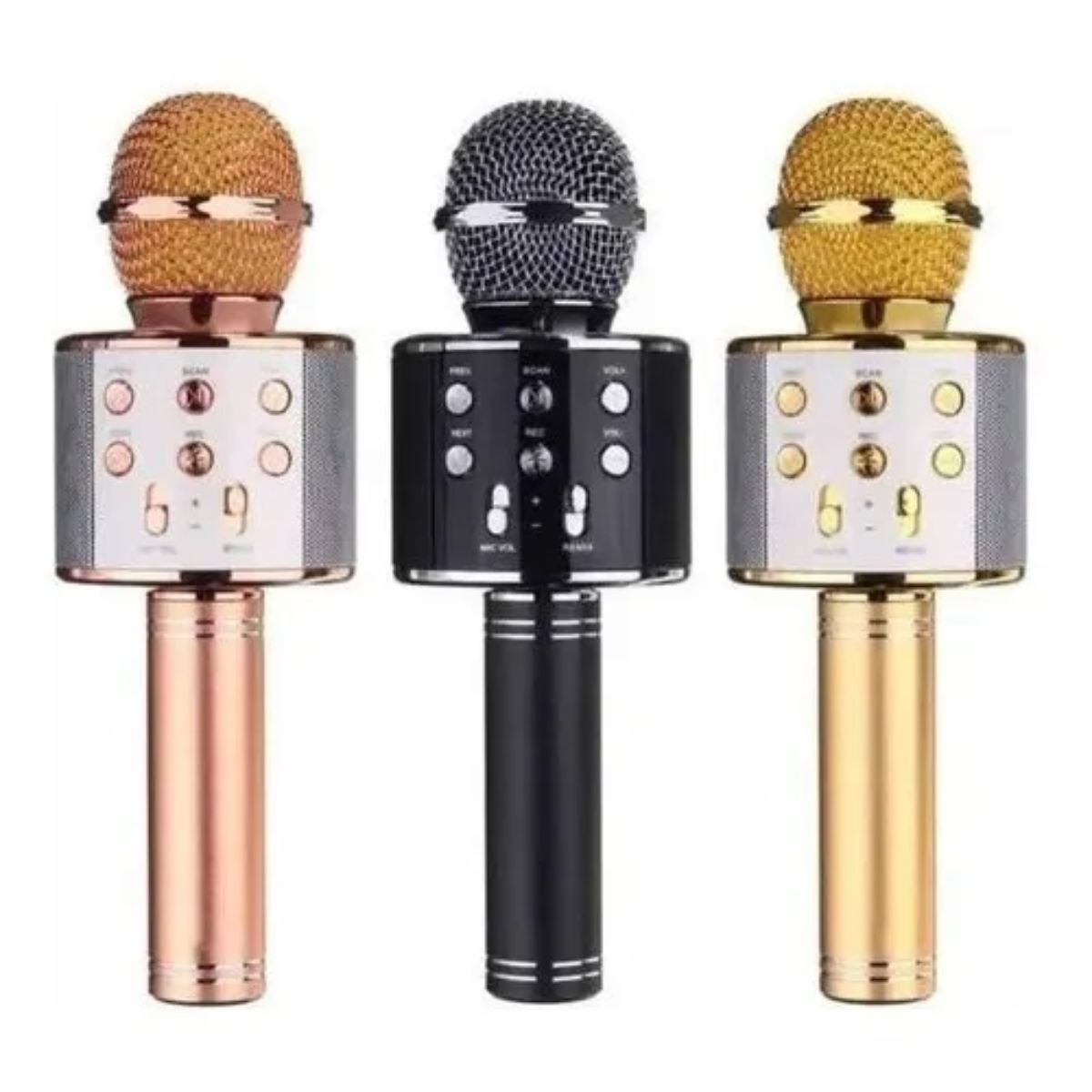 Copia - Microfono Karaoke Bluetooth altavoz Ws 858 Color Fucsia