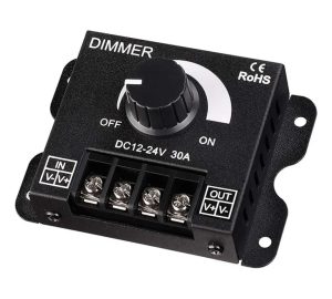 Dimmer Para Regular La Luz Cinta Led 12v-24v 30a