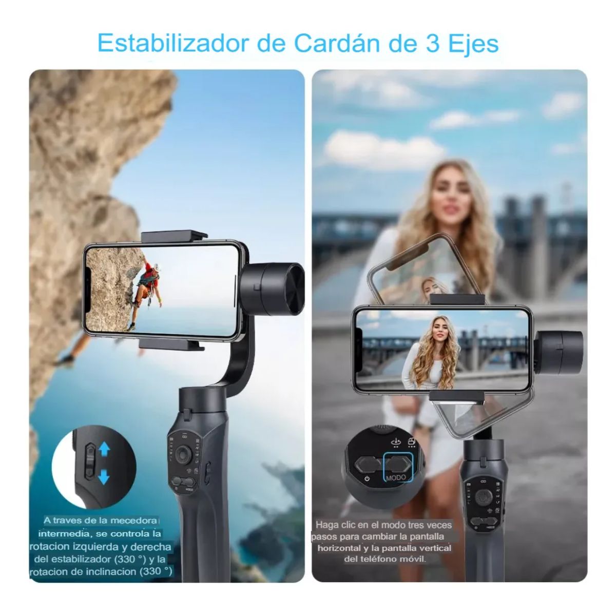 Gimbal S5b Pro Estabilizador De Camara Celular Fotos Videos