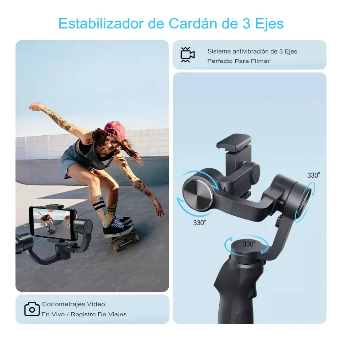Gimbal S5b Pro Estabilizador De Camara Celular Fotos Videos
