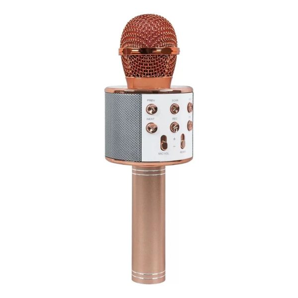 Microfono Color Rosa Microfono Karaoke Bluetooth altavoz Ws 858 Color Rosa Chicle - La ...