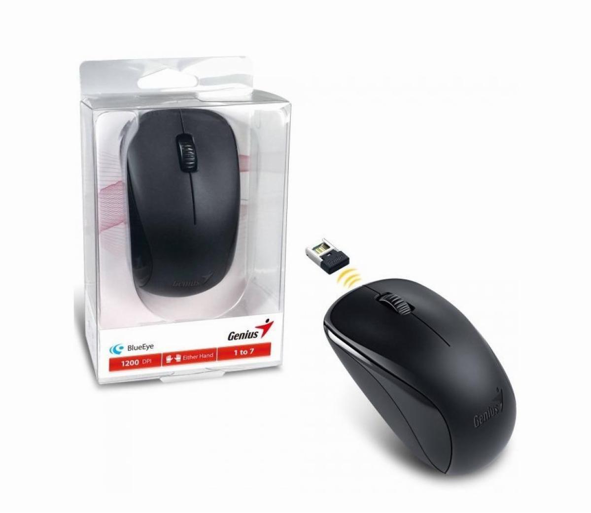 Mouse Inalambico Genius NX-7000 Blueeye USB Negro