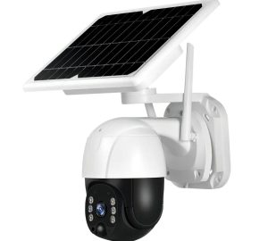 Cámara Seguridad Solar 4k Exterior Wifi Ptz Doble Lente Led