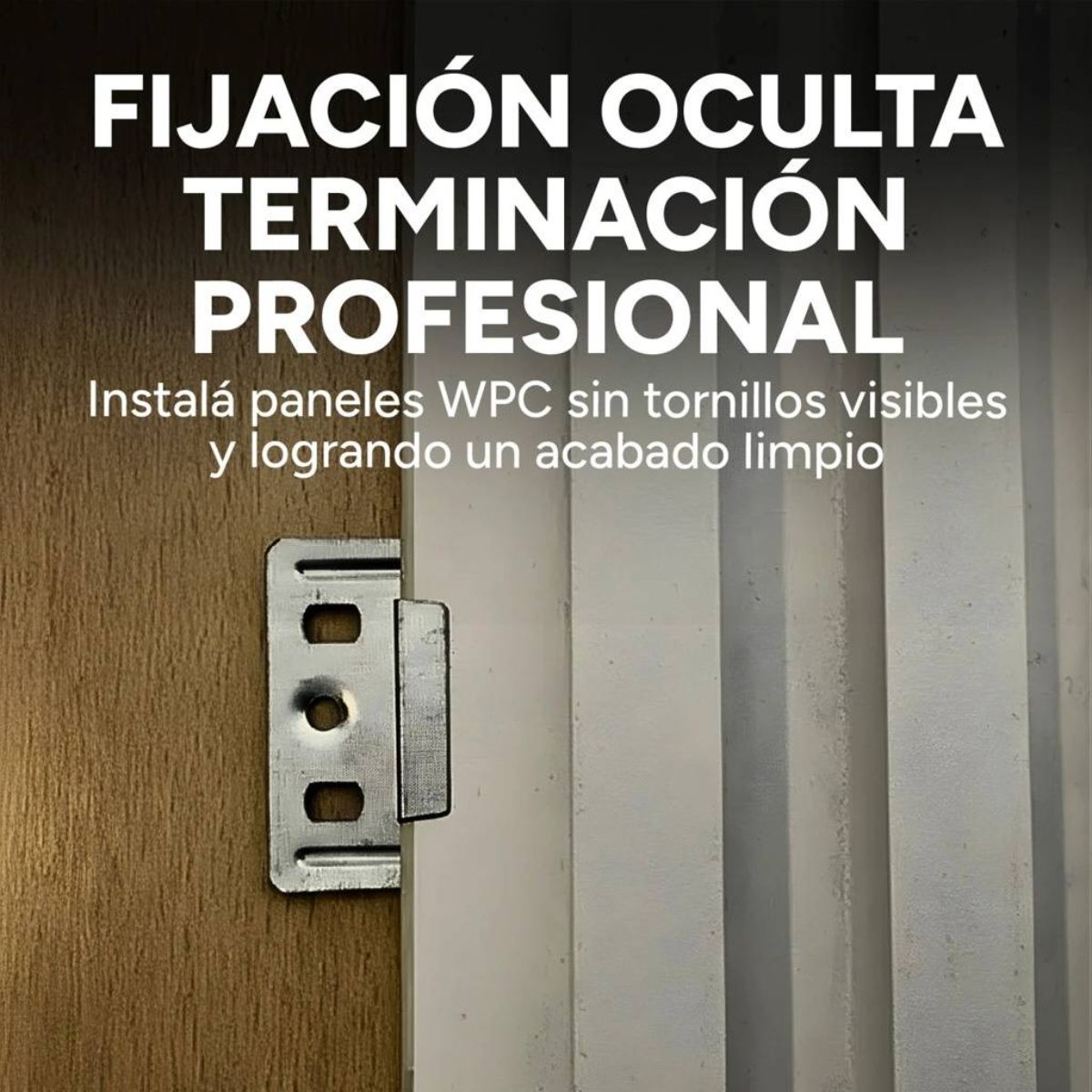 Clips De Fijación Panel Revestimiento WPC Pack X 10 Unidades Clips De Fijación Panel Revestimiento WPC Pack X 10 Unidades
