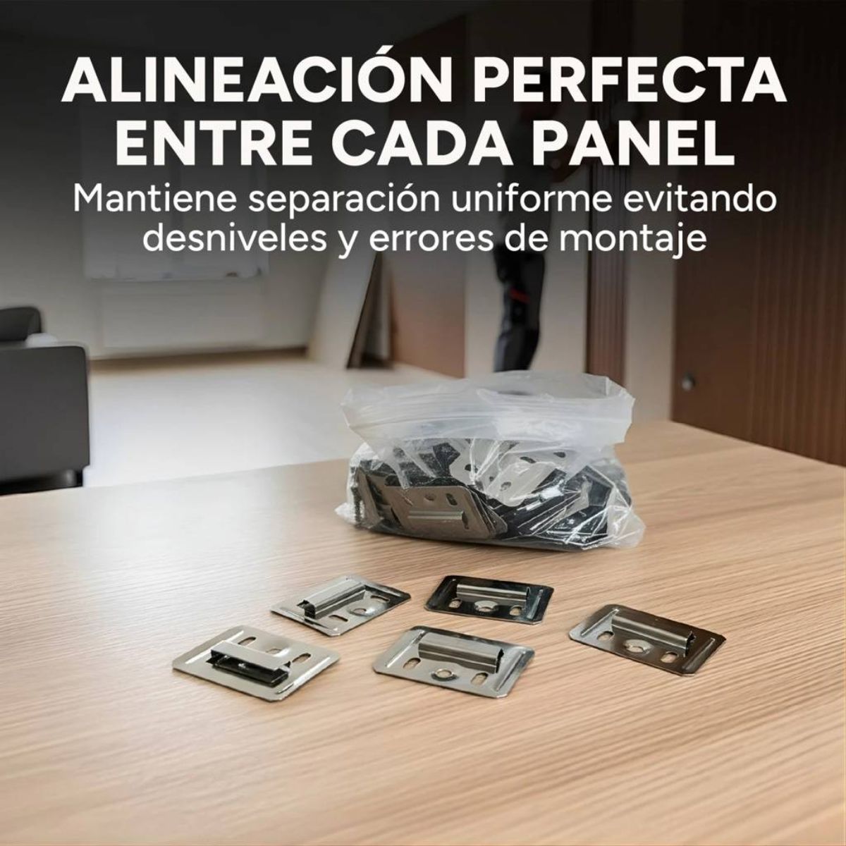 Clips De Fijación Panel Revestimiento WPC Pack X 10 Unidades Clips De Fijación Panel Revestimiento WPC Pack X 10 Unidades